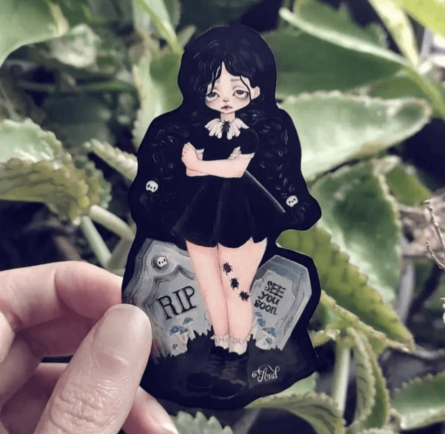 Stickers Mercredi Addams
