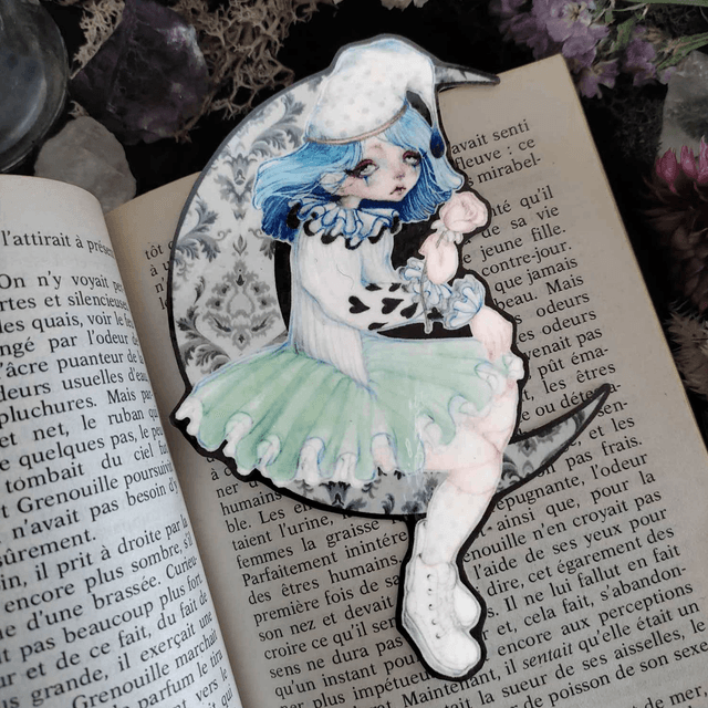 Bookmark ~ Pierrot doll