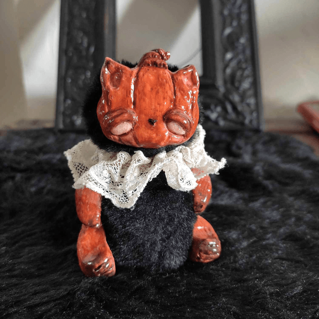 Ooak creature ~ Cat pumpkin