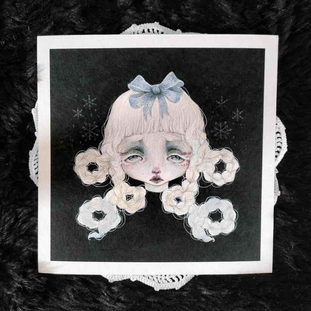 Print ~ Snowy doll
