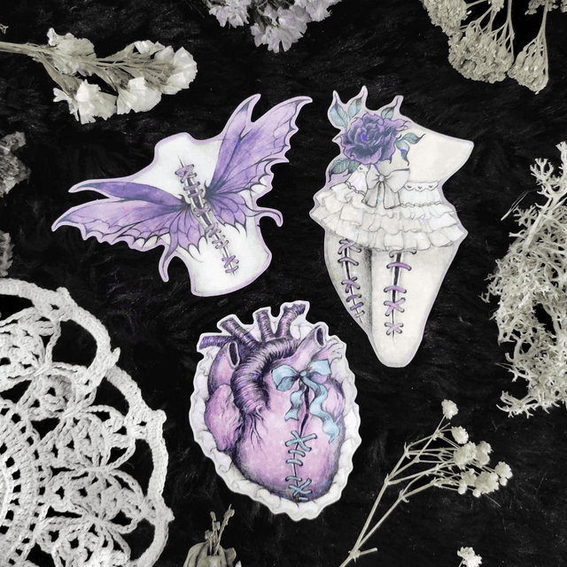 Set of stickers ~ Dark fairy